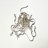 은장식 낚시고리(1쌍)